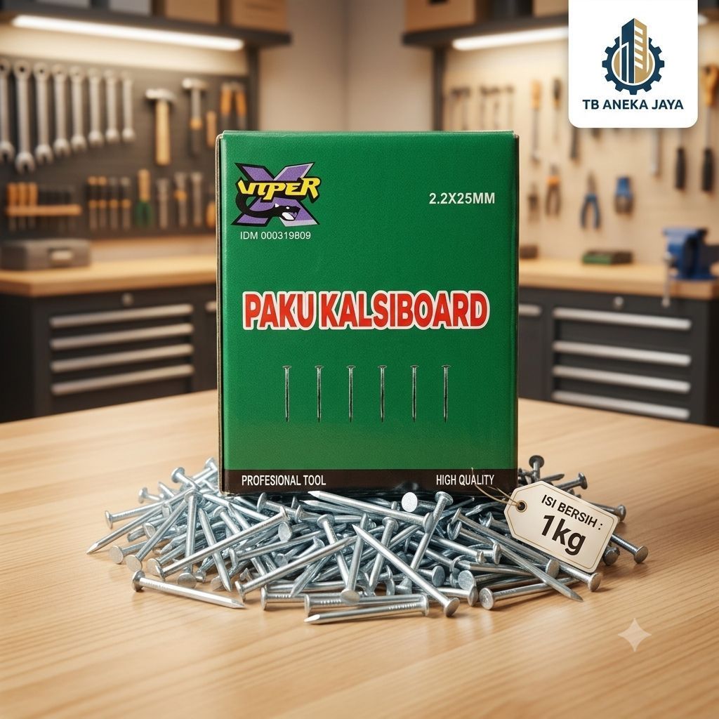 Paku GRC Board, Kalsiboard, Asbes, Plafon, dan Dinding Partisi 1kg