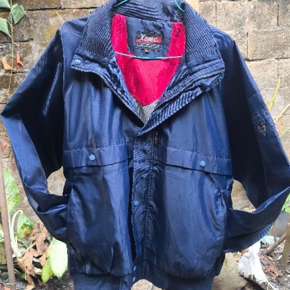 Jaket Casual Harrington Xebec warna Biru Navy LD 126 Panjang 62 size L