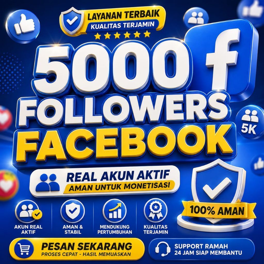 Followers Facebook Pengikut Facebook Profil/Fanspage Followers Real Account Aktif