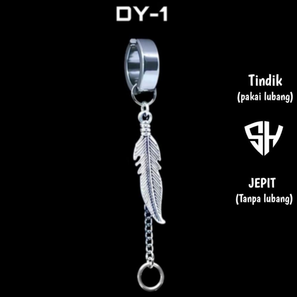 Terbaru Anting Gantung Anting Korea Jepit Tindik Pria Wanita Anting Stainless Steel