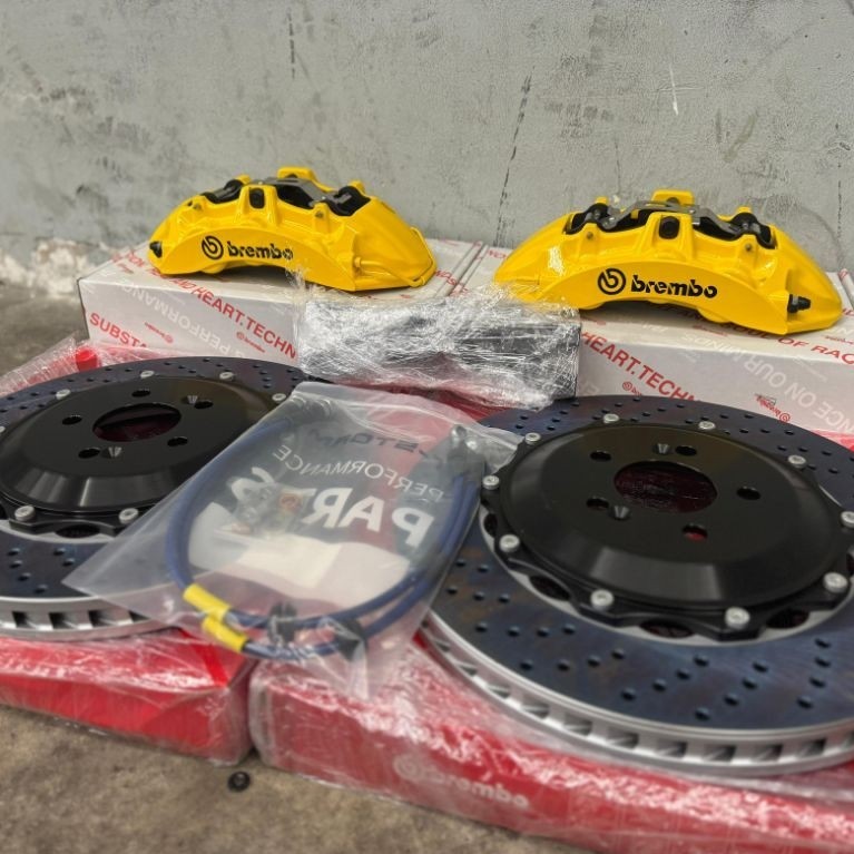 big brake kit bbk brembo ctsv 6pot rotor 355mm pnp civic fd, civic turbo, crv turbo, hrv bbk civic, 