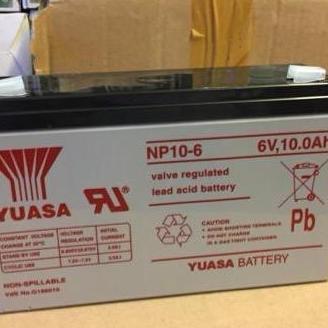 Aki Kering Yuasa NP10-6 Baterai Yuasa 6v 10ah vrla 6 v 10 ah