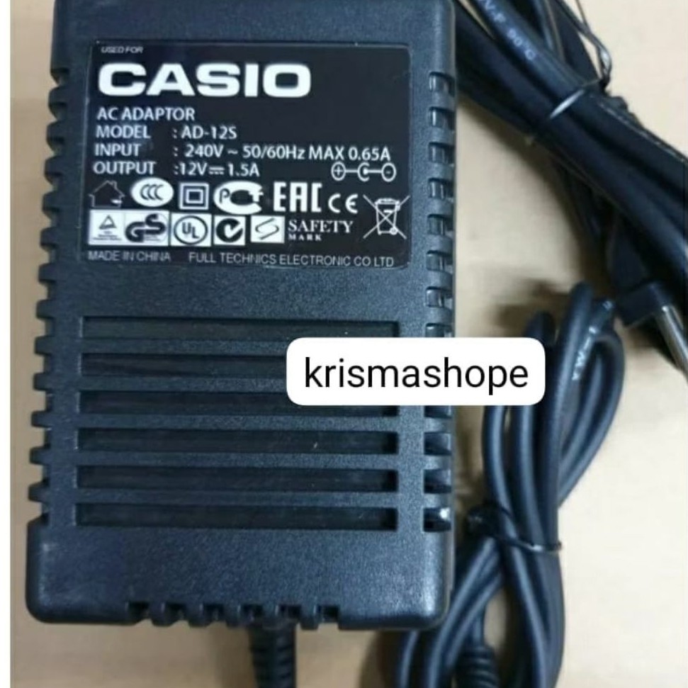 Adaptor casio keyboard WK 1600 WK 1800 WK 3300 WK 3500