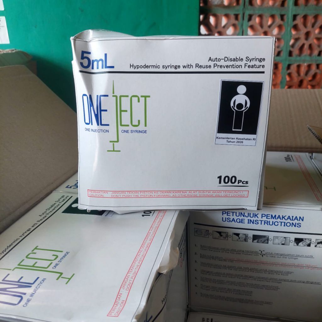 Spuit 5cc Oneject (Perbox 100pcs)
