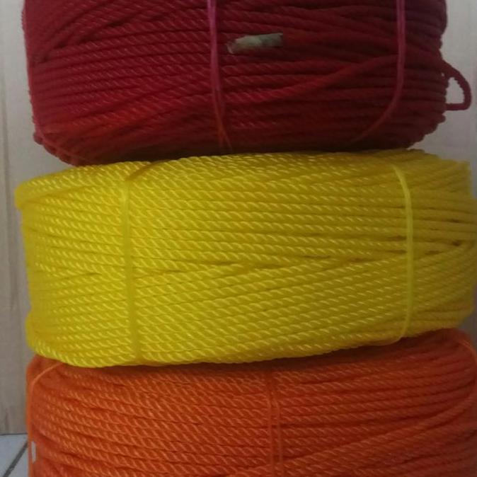 tali tambang nilon / tali tambang plastik 4mm (per roll)