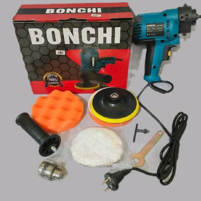 Mesin Poles 2 In 1 Bonchi Lengkap Mata Bor Dan Aksess Poles. Bor Poles