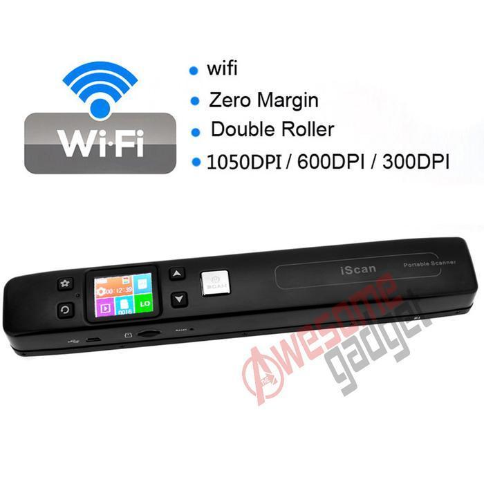 BEST PRICE - iScan Wireless Portable Scanner Wifi 1050 DPI Kertas A4 F4 Scan Handyscan