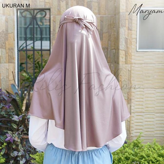 Berhijab- Bergo Instan Maryam Ukuran M-Jilbab Tali Santai Bahan Jersey/Bergo Tali Non Ped/Kerudung M