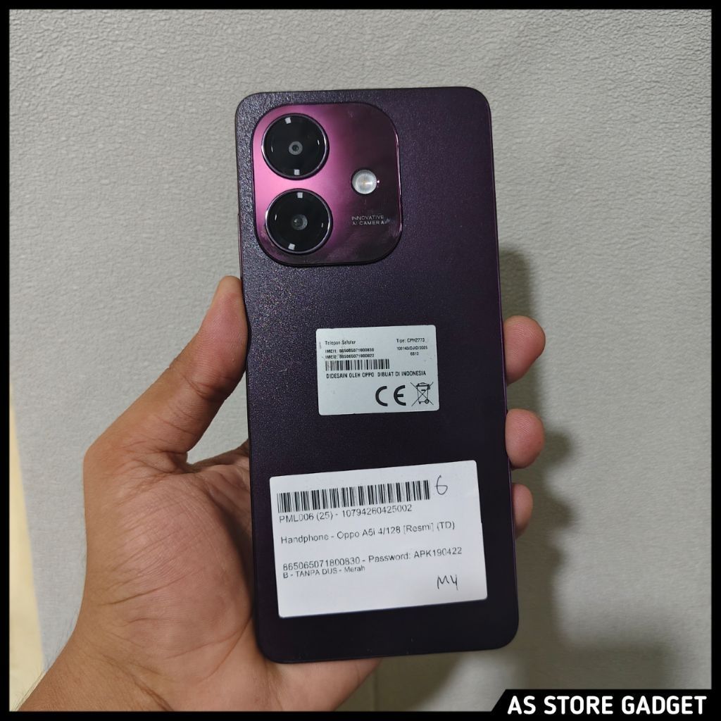 Oppo A5i 4/128 Second handphone