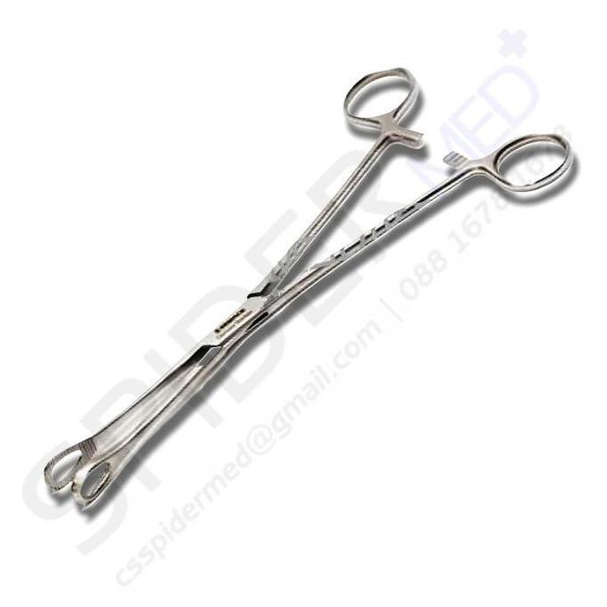 lukosiman78 - renz foerster sponge holding forceps 25cm / vencer klem 25 cm / clamp