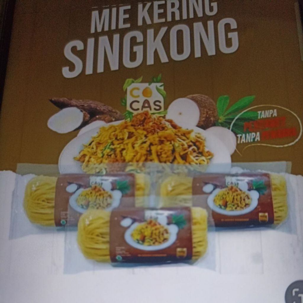 mie kering singkong cocas