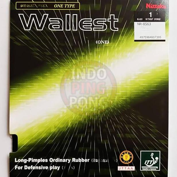 TERBARU - Nittaku Wallest One OX Long Pips Bintik Bertahan Panjang Defensive