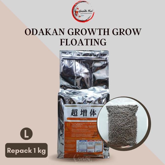 Pelet Pakan Ikan Koi ODAKAN GROWTH GROW FLOATING REPACK 1 kg