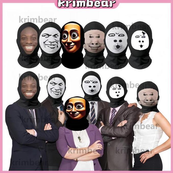 HILDA_SELLER61 - TOPENG UGLY FACE LUCU NAILONG  MASKER TOPENG LUCU WAJAH EKSPRESI WAJAH ABSTRAK UNIK