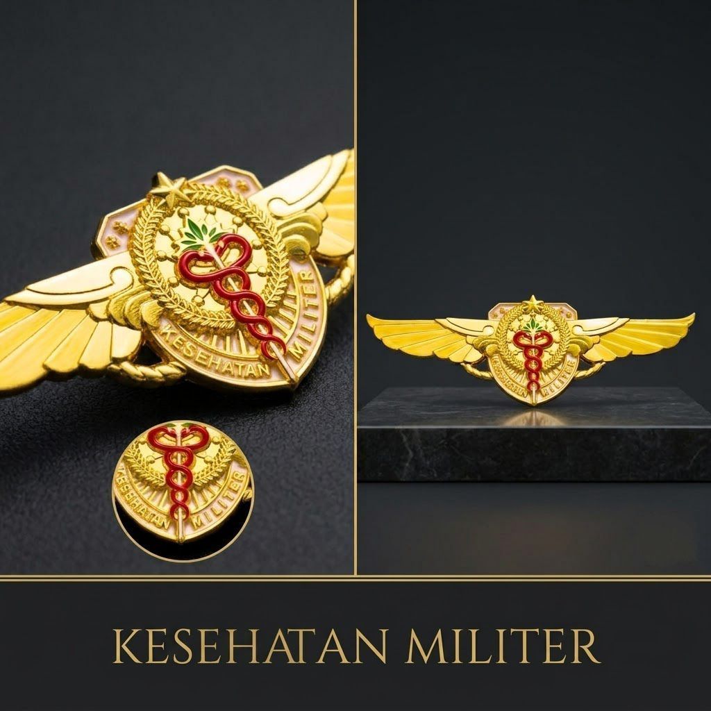 Brevet Kesehatan Militer TNI AD Luxury Elegan