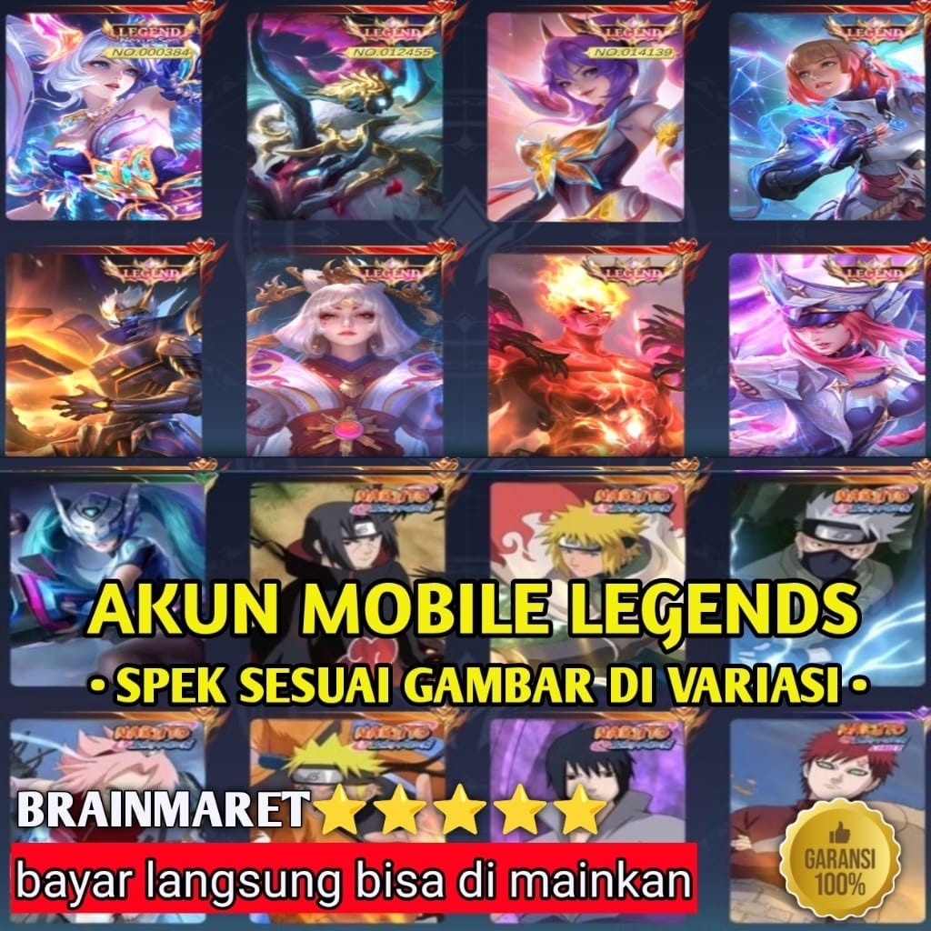 MLBB Mytic Glory Immo | Hero & Skin Lengkap - Brainmaret