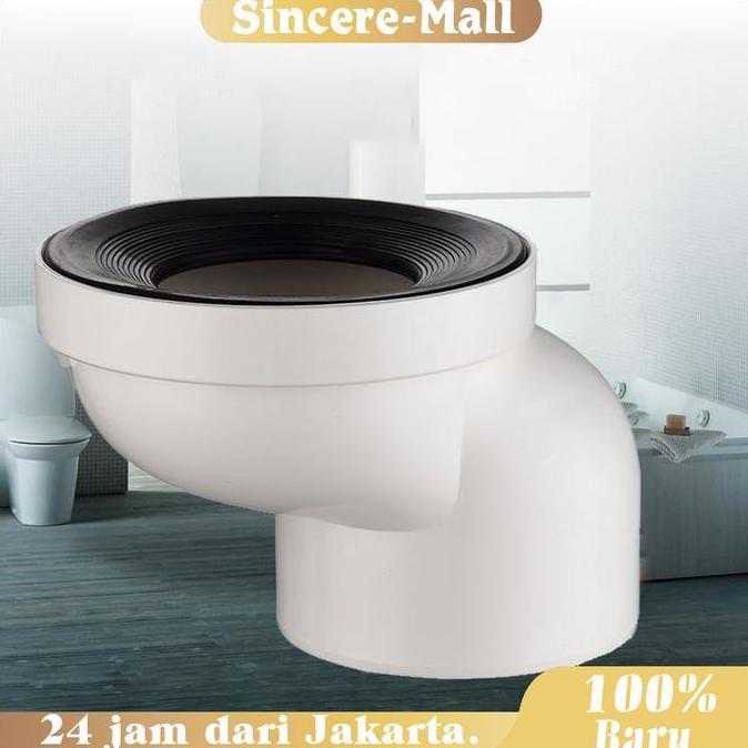 KASDIUM Flange Toilet Offset Full Flush Tidak Perlu Menggali Lubang Gasket Toilet Duduk