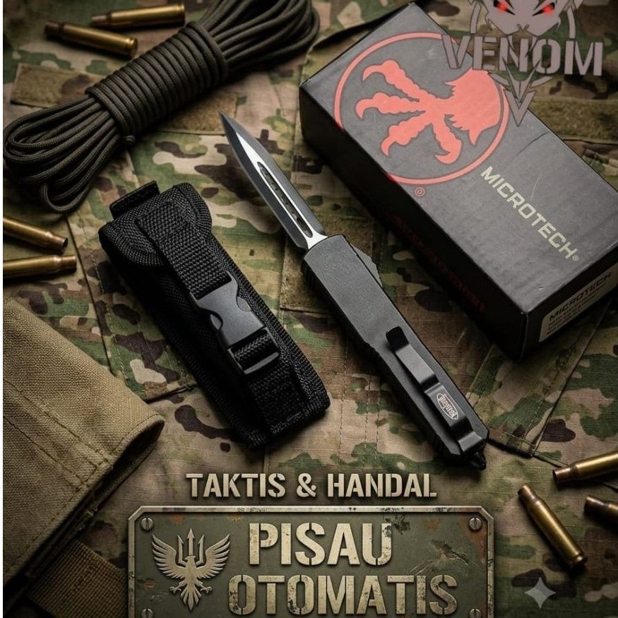 PISAU OTOMATIS MICROTECH / PISAU CAMPING / PISAU OUTDOOR DAN AKTIFITAS LAINNYA