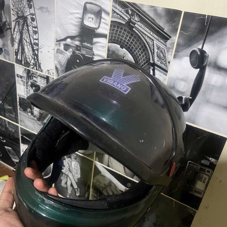 helm vigano fullface jadul