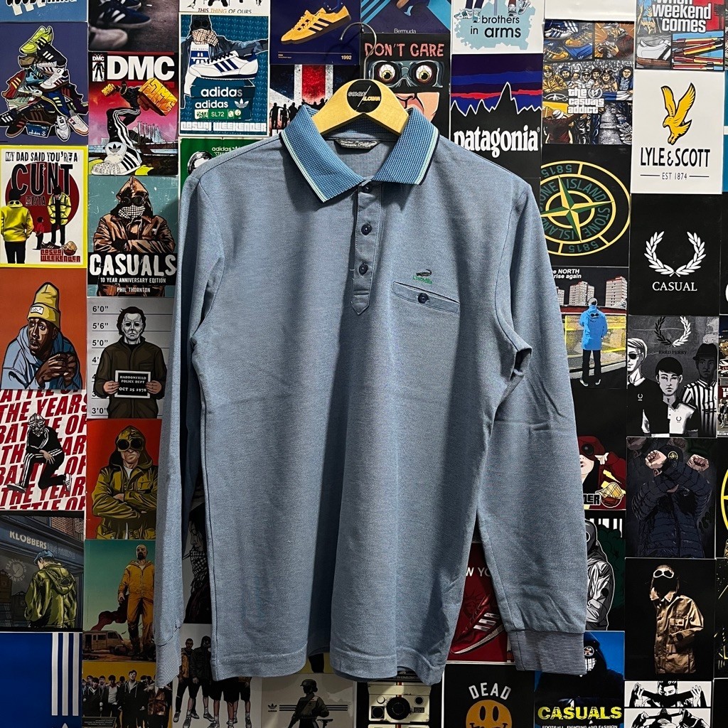 Long Sleeve / Polo Shirt / Rugby Shirt / Vintage / Second / Crocodile