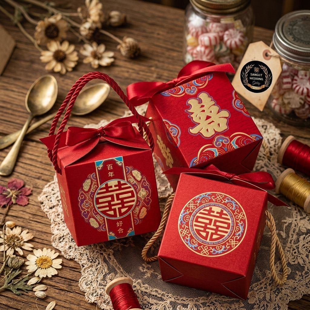 candy box,kotak permen, sangjit permen red chinese,souvenir 7215