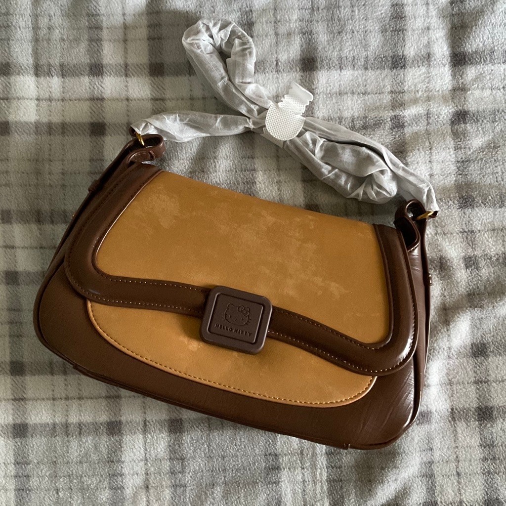 Preloved - Tas Bahu Wanita Sanrio Hello Kitty Warna Brown