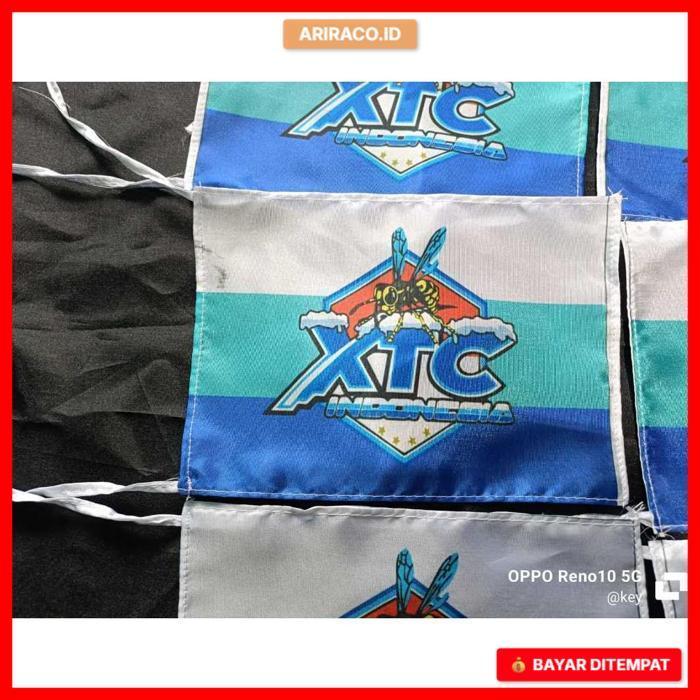 Bendera Motor Xtc Bendera Xtc Kecil Buat Di Spion Motor Bendera Printing