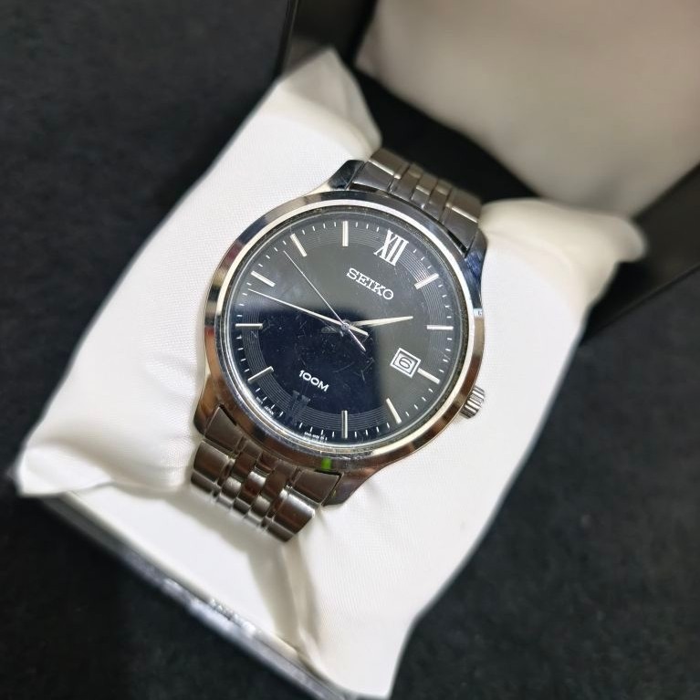 Jam Tangan Pria Seiko Original 6N42-00F0 Stainless Steel