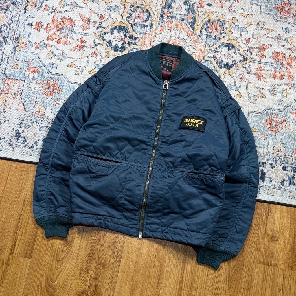 AVIREX QUILTED BOMBER JACKET