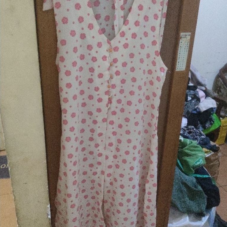 outer kutung panjang vintage bunga