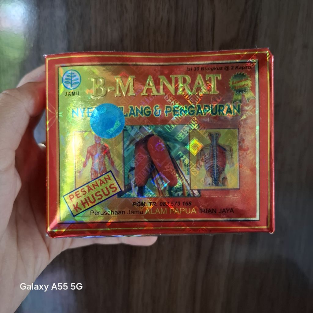 BM anrat kapsul asam urat dan pengapuran isi 30 sachet