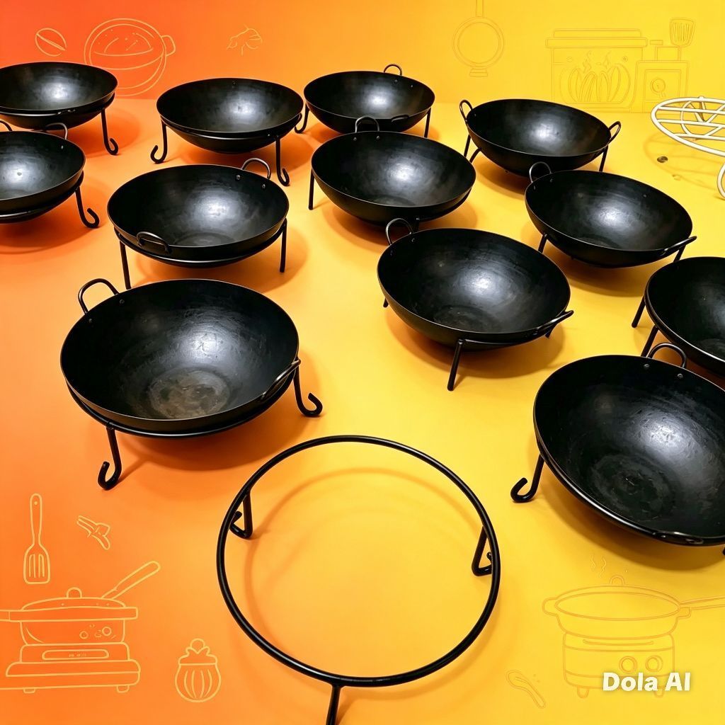Tatakan wajan/ceret dan panci masak minimalis dari besi kuat dan kokoh