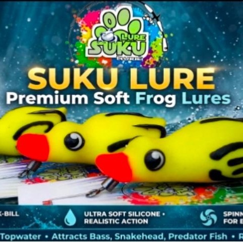 UMPAN SOFTFROG BEBEK MURAH / UMPAN CASTING GABUS / SUKULURE.