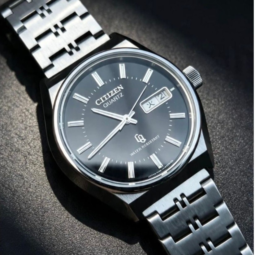 CITIZEN CQ QUARTZ BEAUTY BLACK DIAL WATCH