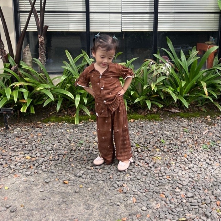 NukaNuka RIBBON PIYAMA KIDS SET