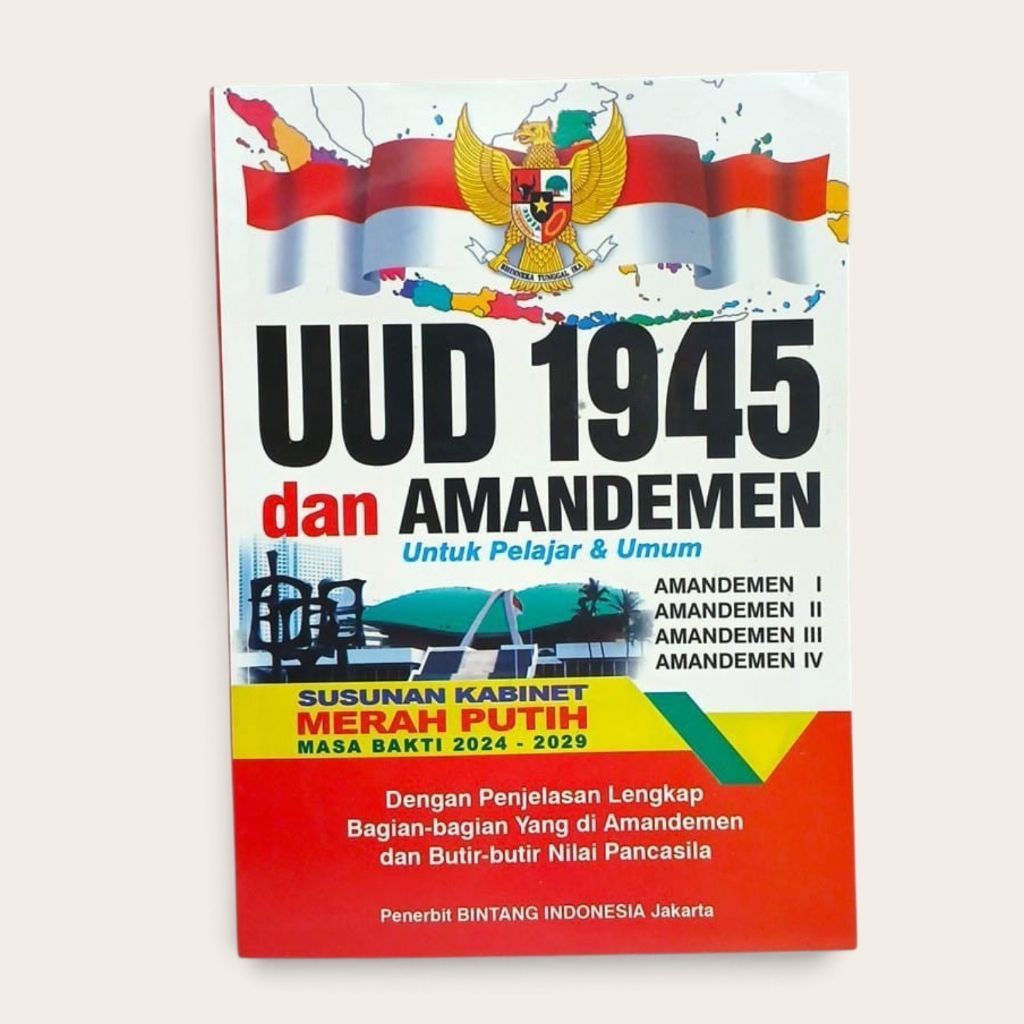 Buku UUD 1945 & Amandemen Lengkap, Ukuran Saku Praktis dan Mudah Dibawa