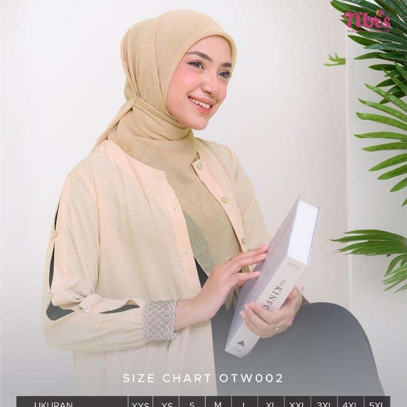 GAMIS NIBRAS OTW 002 WARNA COKLAT SUSU & BLACK