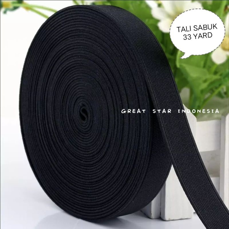 Tali Sabuk Roll Tali Webbing Nylon Uk. 3,1 (-+ 30 Meter)33 yard TEBAL 2 MM