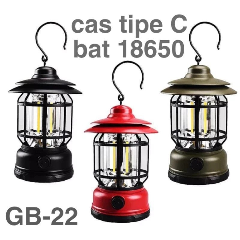 GROSIR KOSMETIK Lampu Camping Tahan Lama Lampu Camping Lentera Gantung Lampu Camping Charger Camping