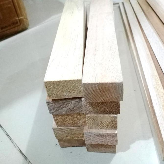 KAYU BALOK STRIP 2CM 20MM X 50MM X 50CM KAYU KERAS UNTUK RAK TANAMAN CD79