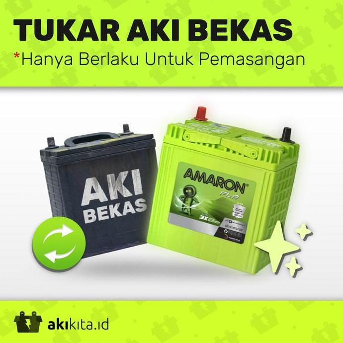 Aki Mobil Daihatsu Ayla 12V 35 Ah - 45 Ah Gratis Pemasangan Aki