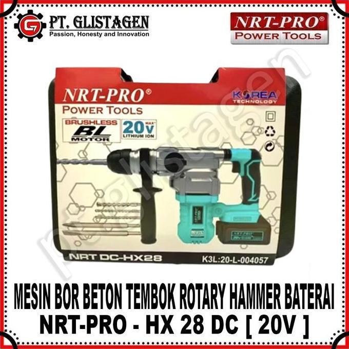 Murah Nrt-Pro Hx 28 Dc Mesin Bor Bobok Beton Tembok Cordless Baterai 20V Mesin Bor Jack Rotary Hamme