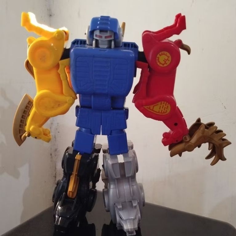 Mainan Robot Transformasi - Megazord fullset CFC"