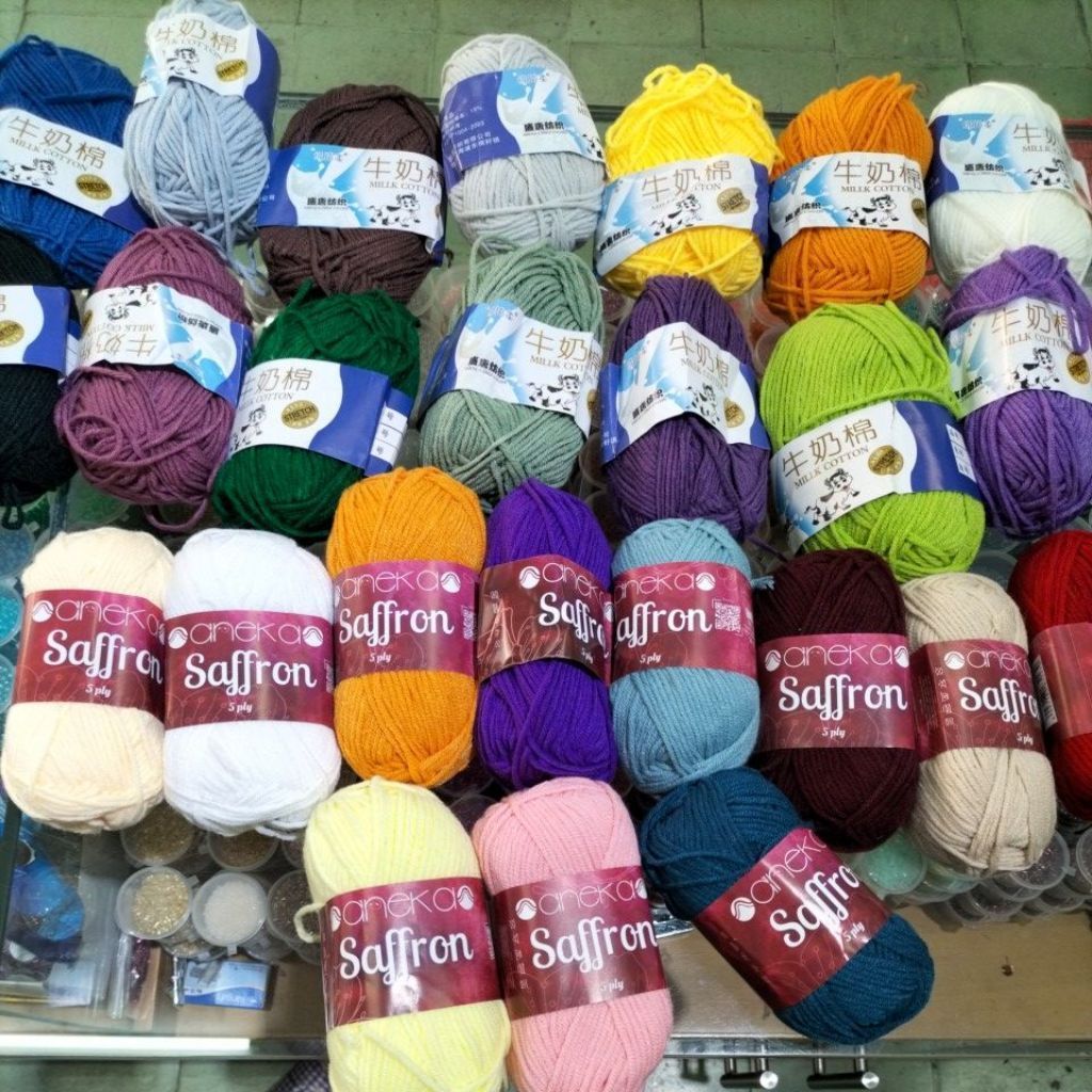 Milk cotton benang rajut 5ply