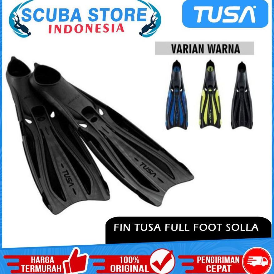 FF23 Fin Diving Tusa Solla Kaki Katak Selam Fins Full Foot Scuba Diving Snorkeling Snorkling B-Fins 