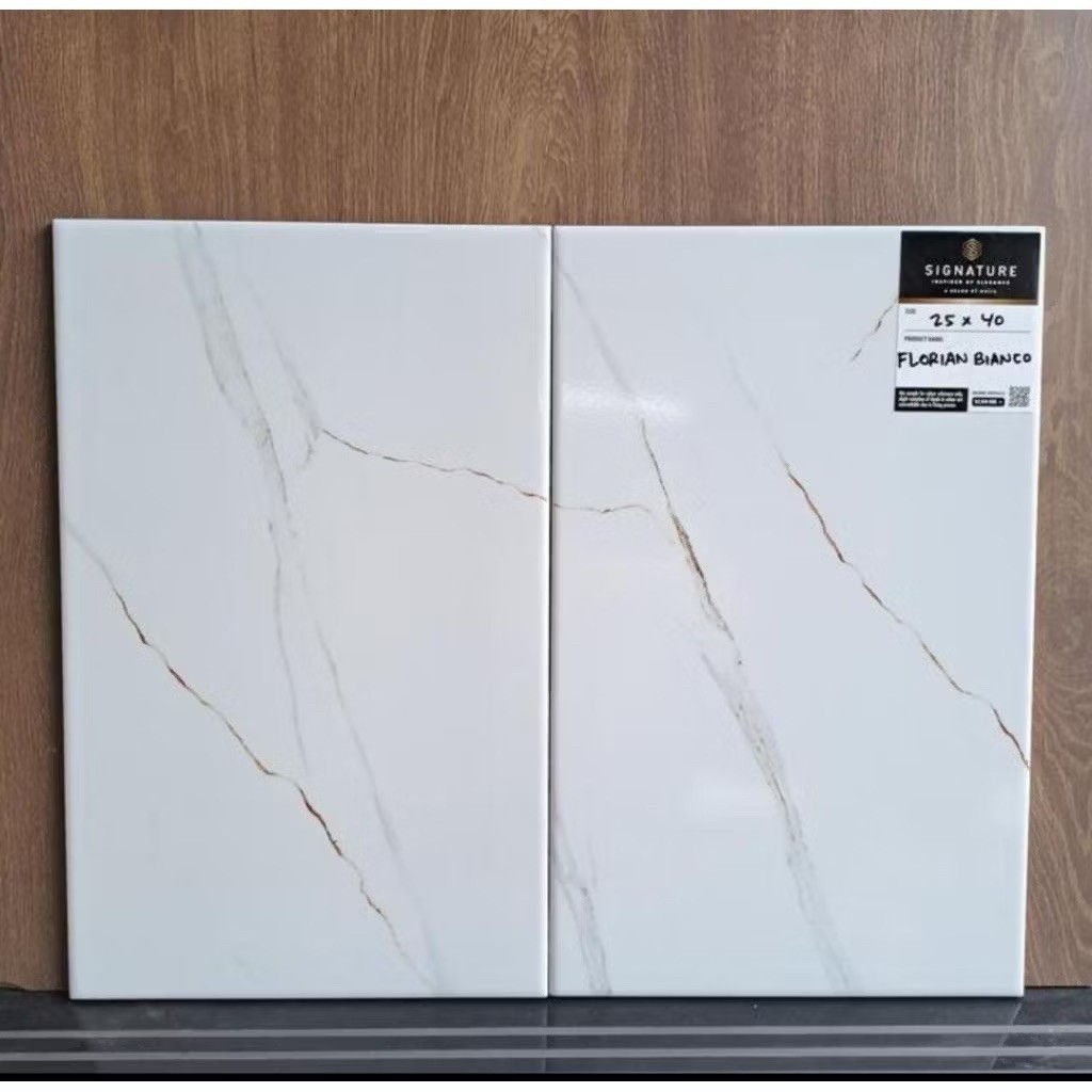 Keramik Dinding Mulia Signature 25x40 FLORIAN BIANCO