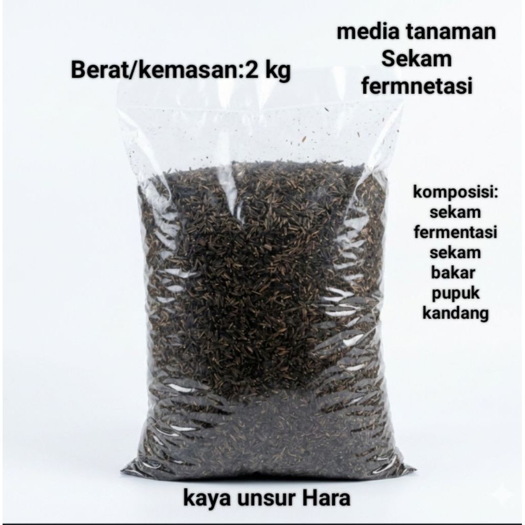 Media  Sekam Fermentasi Untuk tanaman kaya unsur hara