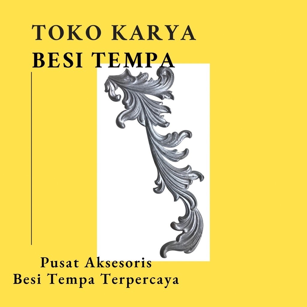 Ornamen Pagar Besi Leaf 1096 / Ornamen Pagar Besi Daun / Ornamen Pagar Besi Rumah Klasik / Classic /