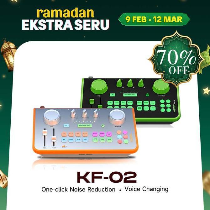 Rexcom- Koorfly Kf- Soundcard Professional 48V Phantom Power - Mixer Audio Streaming & Recording Kit