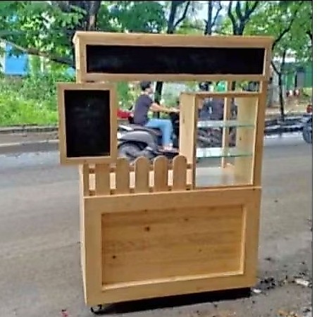 Booth jualan/Booth angkringan bahan kayu jati belanda